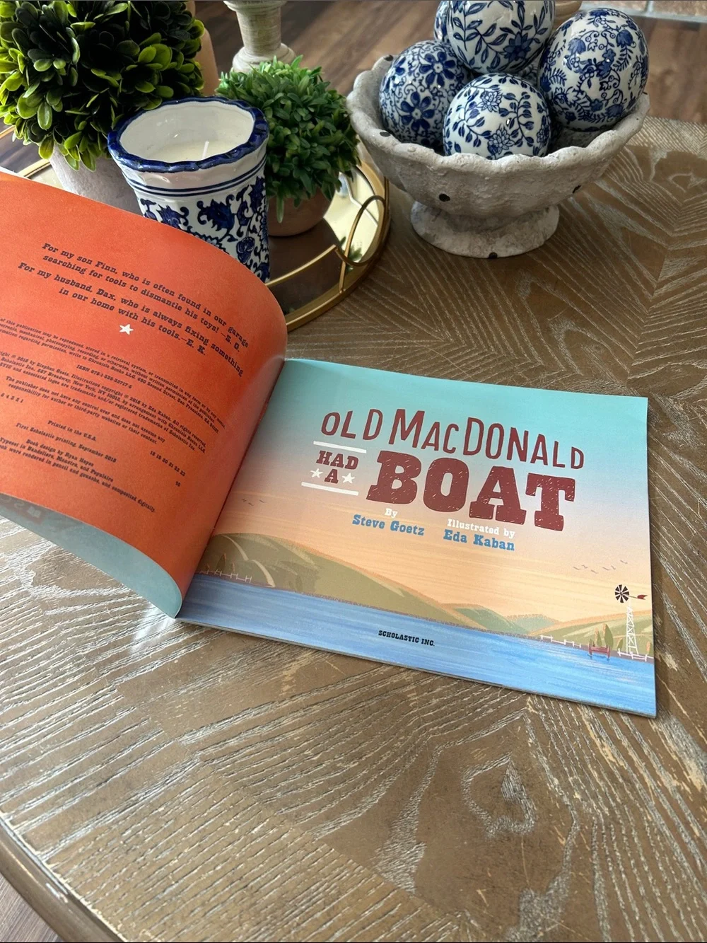 Old MacDonald Had a Boat Scholastic Picture Book Children’s Storybook